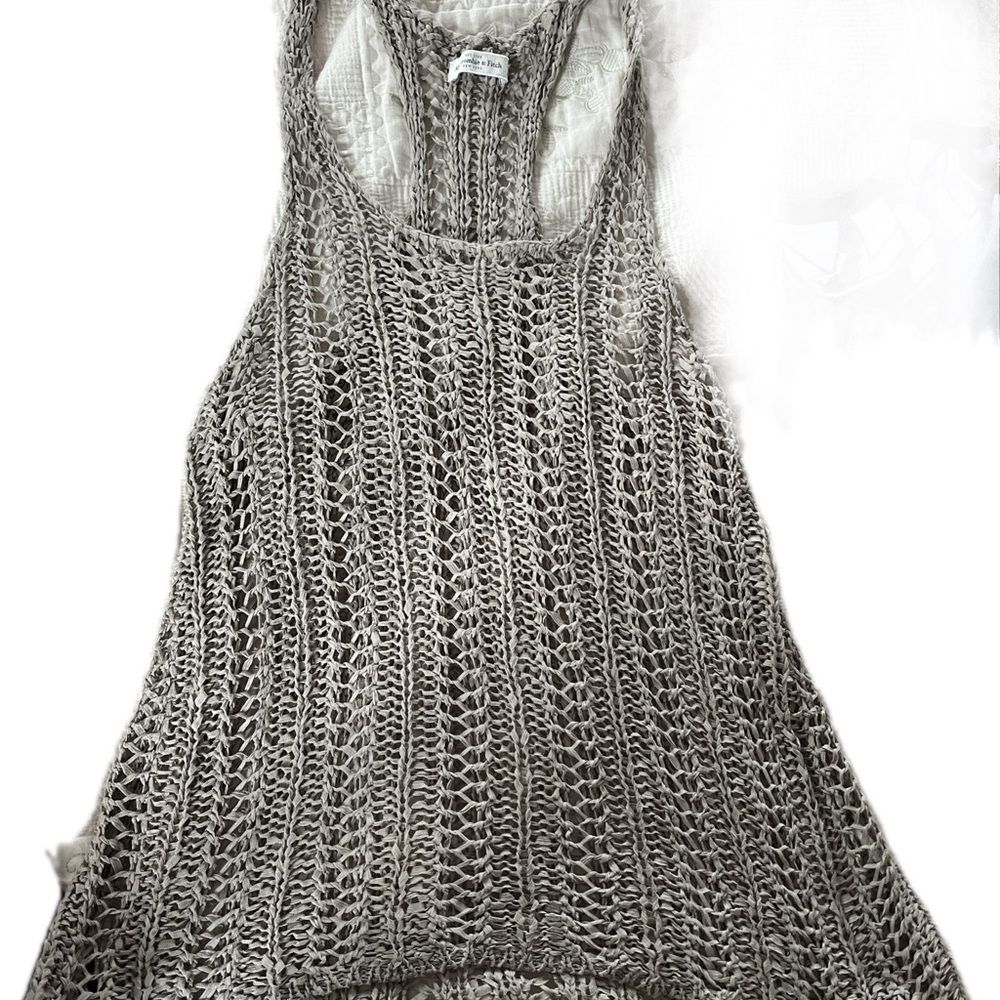 Women's Taupe Knit Tank Top